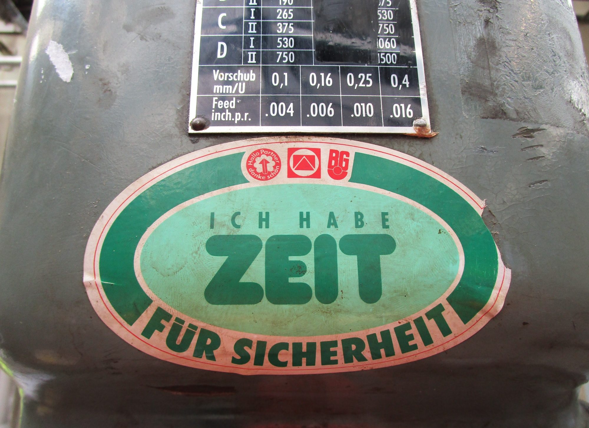 Ich habe Zeit für Sicherheit